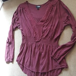 Maroon Blouse a.n.a
